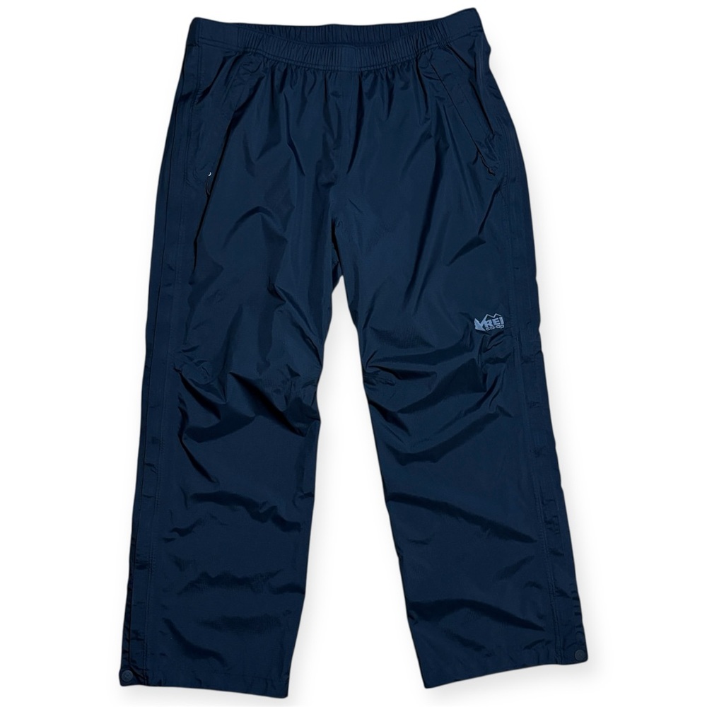 REI Co-Op Men’s Peak 2.5L Ripstop Full Side Zip Rain Pant Shell NWOT Sz L Short
